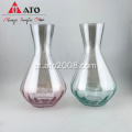 Vaso de flor de vidro transparente decorativo